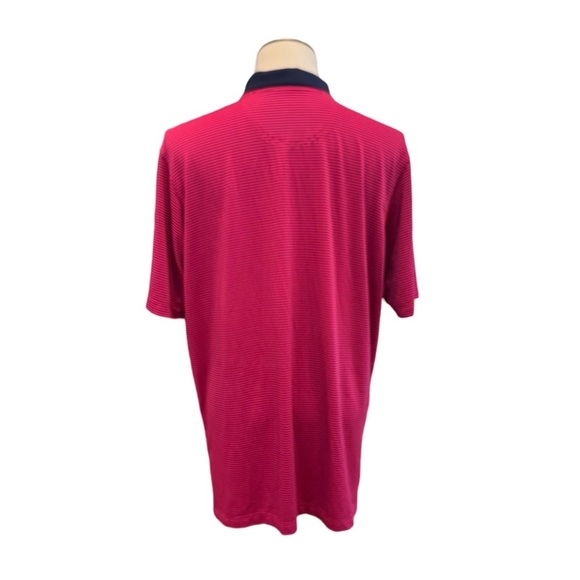 F&G Tech Men’s Classic Polo Shirt. Red, Navy. Large - Picture 7 of 11